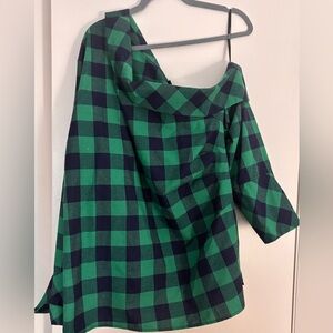 Eloquii Off One Shoulder Long Sleeve Top.